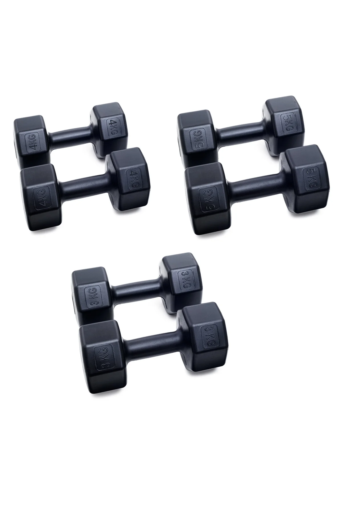 PS SPOR 3 çift set 3 kg 4 kg 5 kg + STAND - Görsel 2