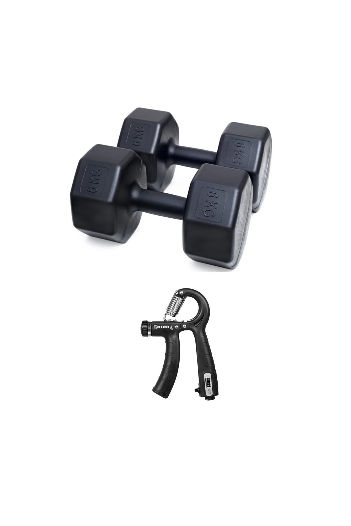 PS SPOR 6 KG DAMBIL X 2 ADET = 12 KG + SAYAÇLI AYARLANABİLİR EL Y