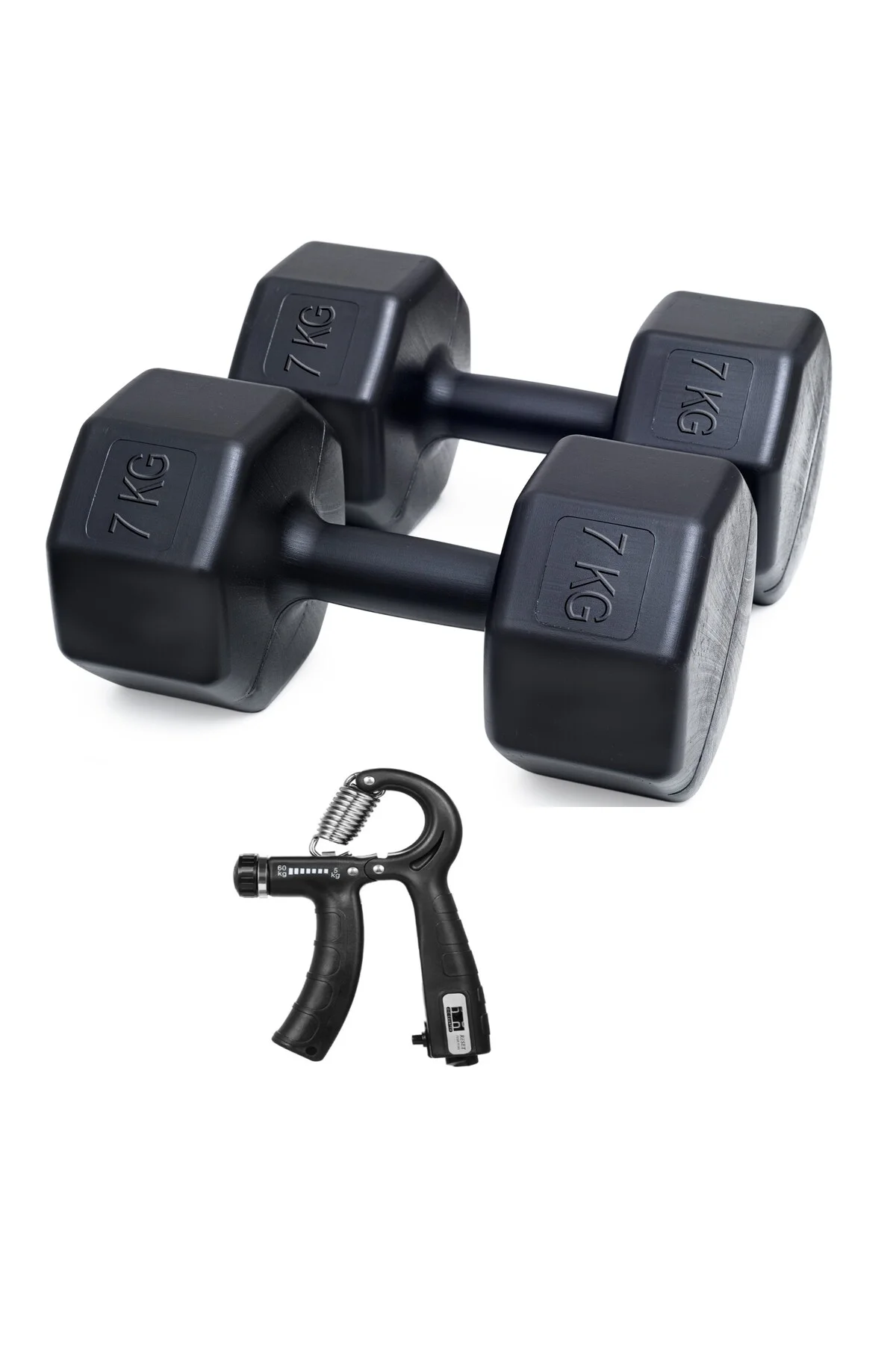 PS SPOR 7 KG DAMBIL X 2 ADET = 14 KG + SAYAÇLI AYARLANABİLİR EL Y