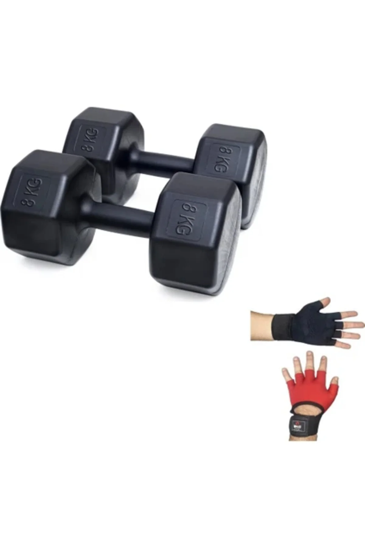PS SPOR 8 KG DAMBIL X 2 ADET + BODY ELDİVENİ