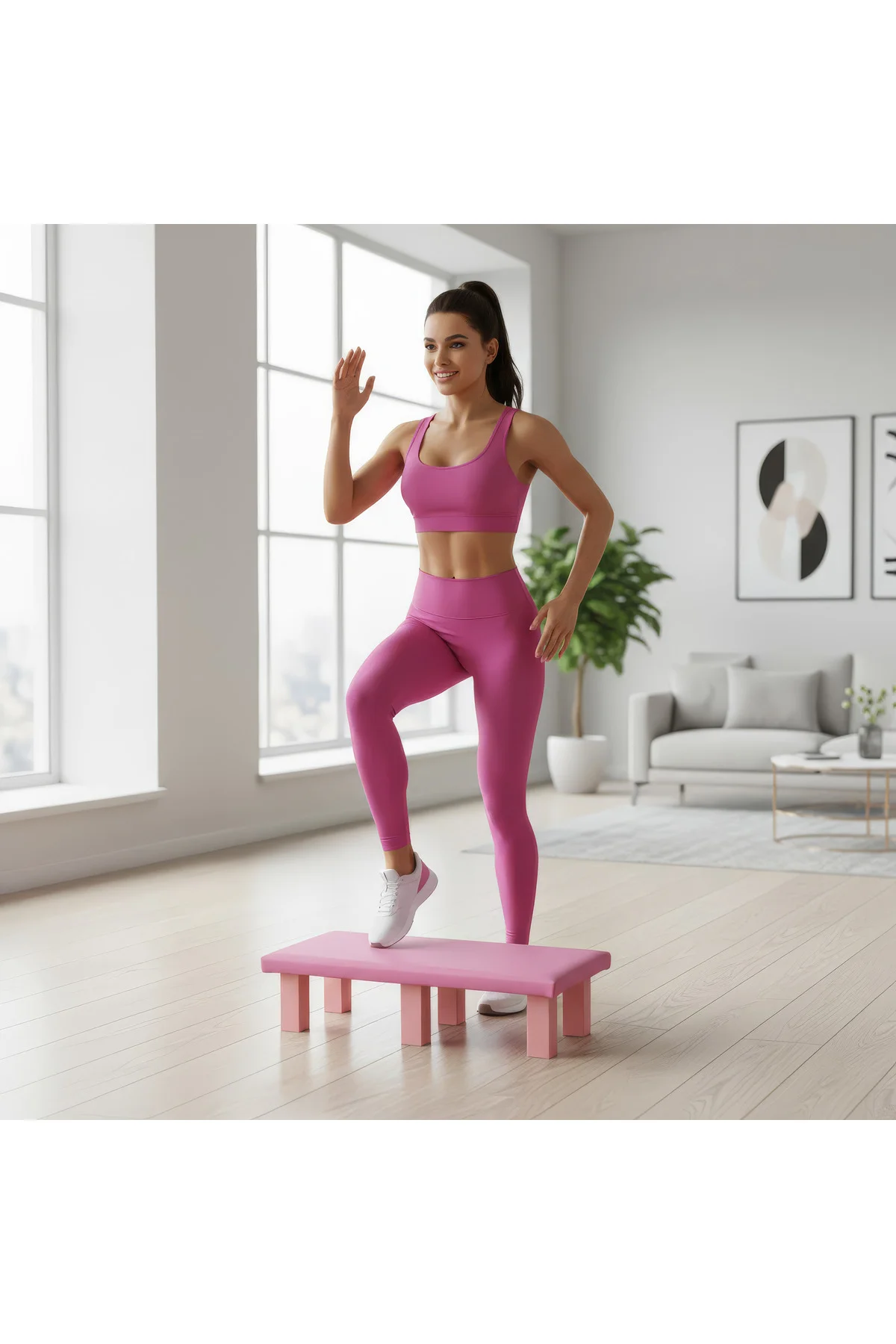 PS SPOR STEP & PİLATES TAHTASI ( suni deri kaplama )