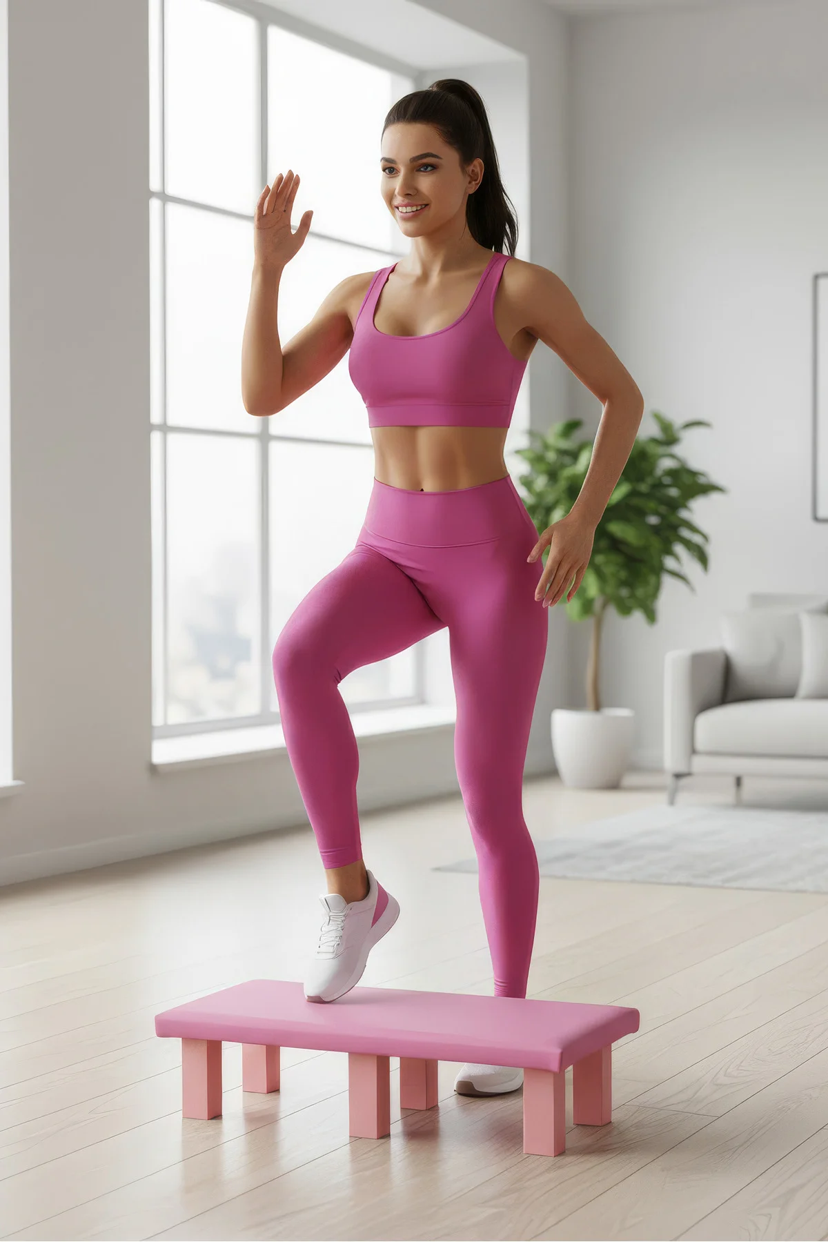 PS SPOR STEP & PİLATES TAHTASI ( suni deri kaplama )
