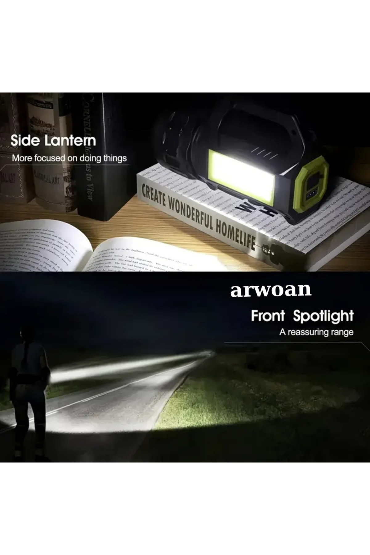 Arwoan Ps-T95 10W Uzun Menzilli Solar Panelli Usb Ultra Güçlü Ledli Şarj