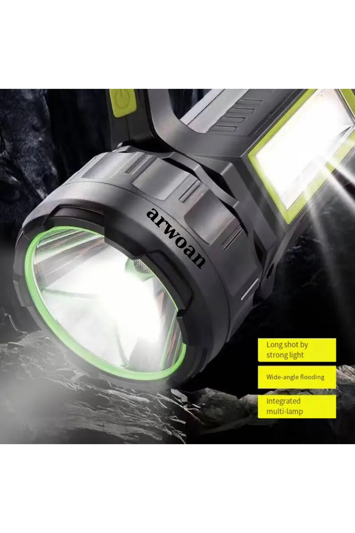 Arwoan Ps-T95 10W Uzun Menzilli Solar Panelli Usb Ultra Güçlü Ledli Şarj