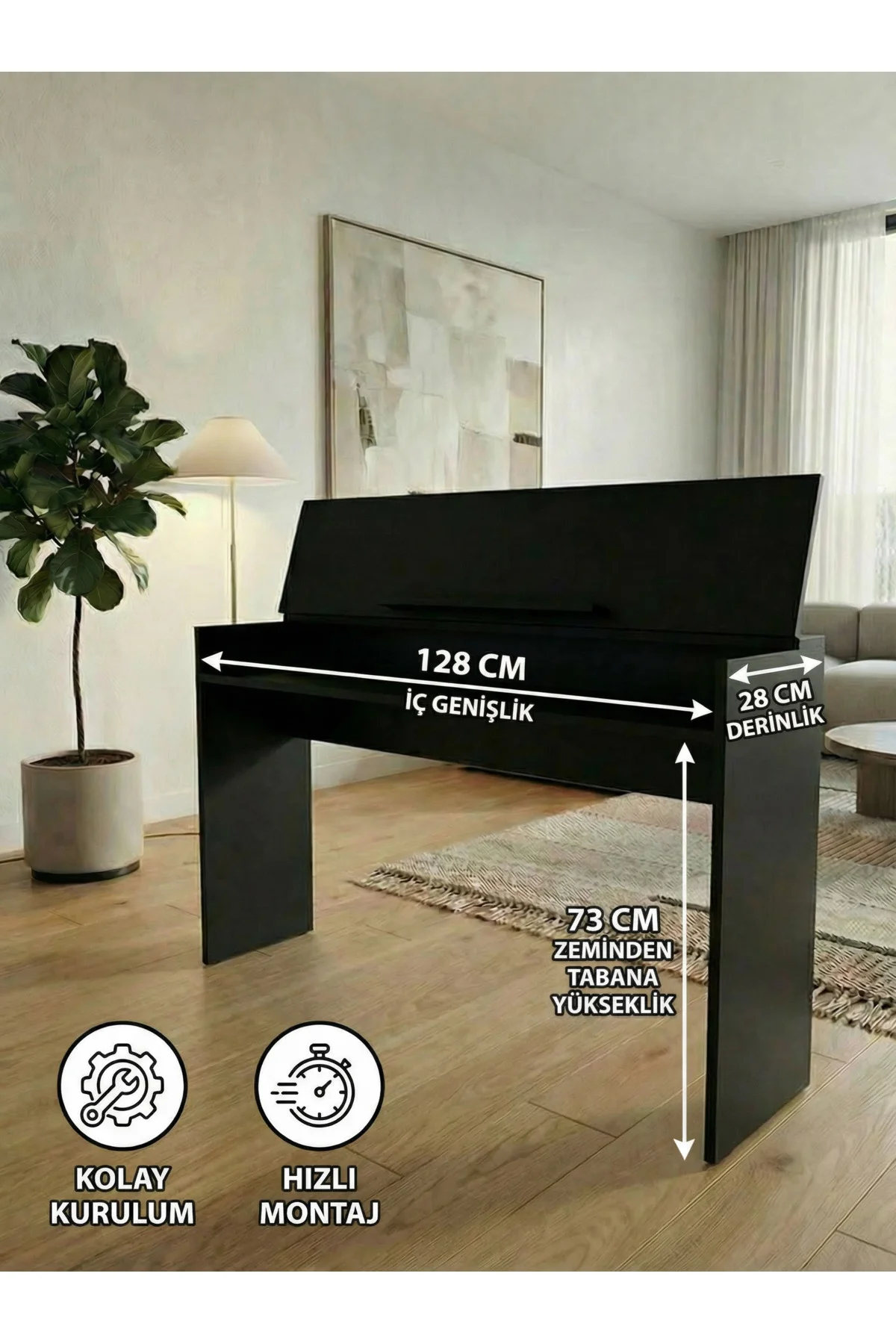 PS35 PLX-80WH JDP-8830 Siyah Kapaklı Tuş Hassasiyetli Piyano Katl