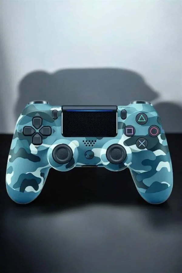 PS4 Kablosuz Oyun Kolu Kamuflaj Desenli Joystick - Ergonomik Tasarım