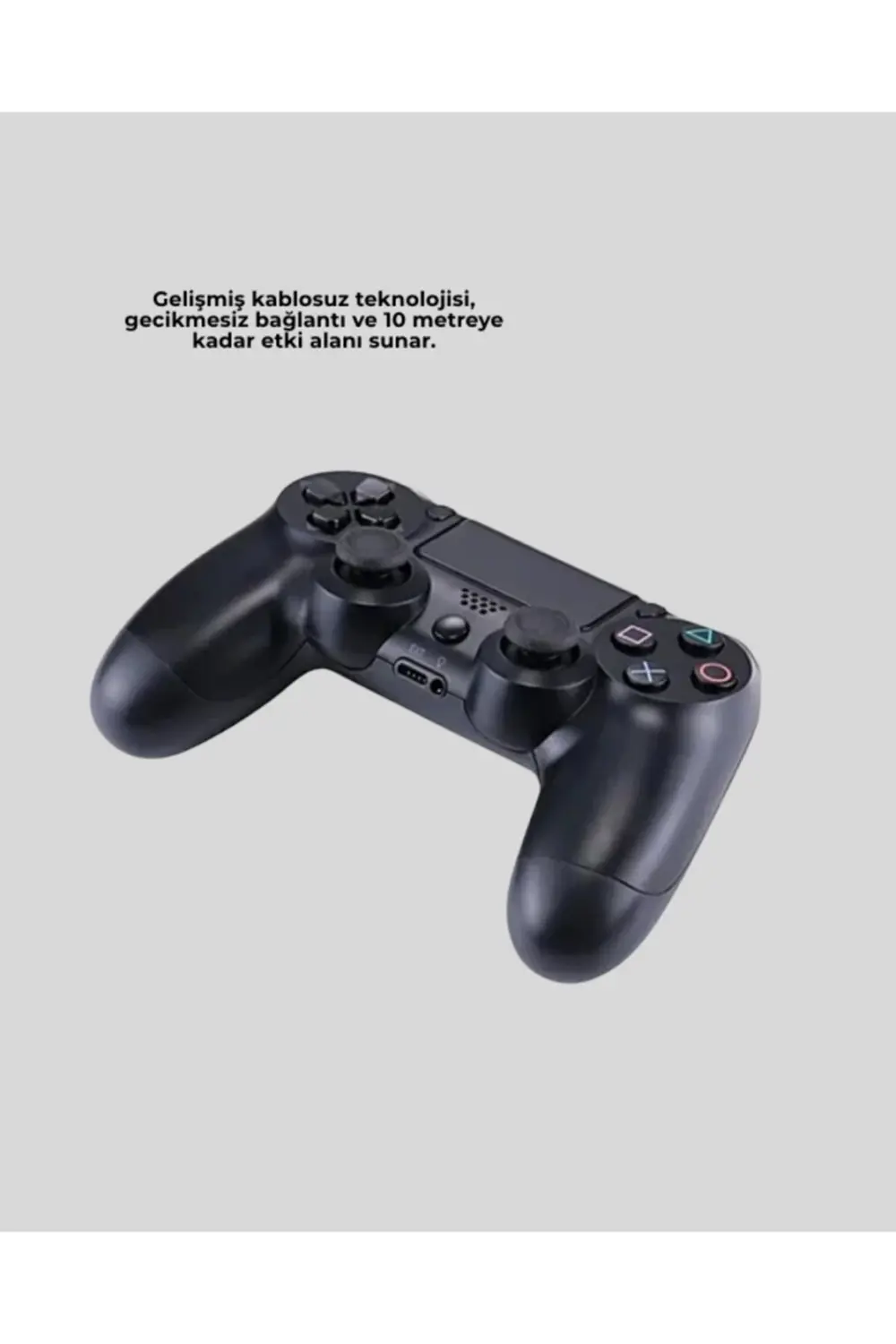 PS4 Uyumlu Kablosuz Oyun Kolu Ergonomik Çift Titreşimli