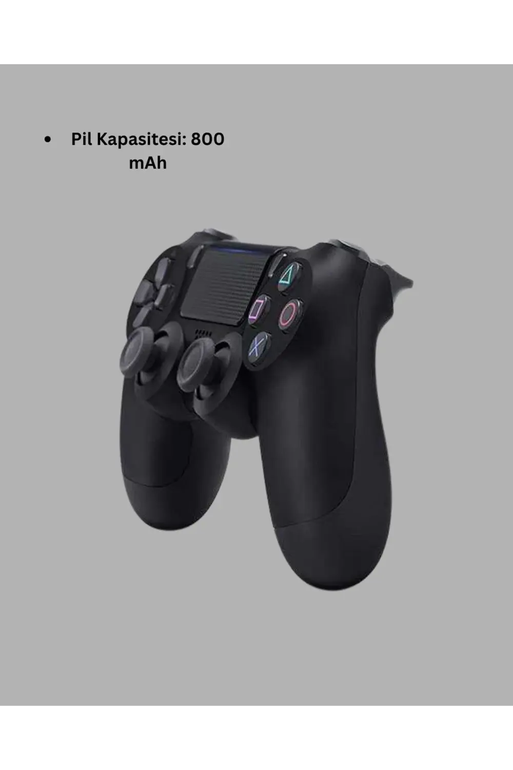 PS4 Uyumlu Kablosuz Oyun Kolu – Titreşimli, Şarjlı ve Ergonomik