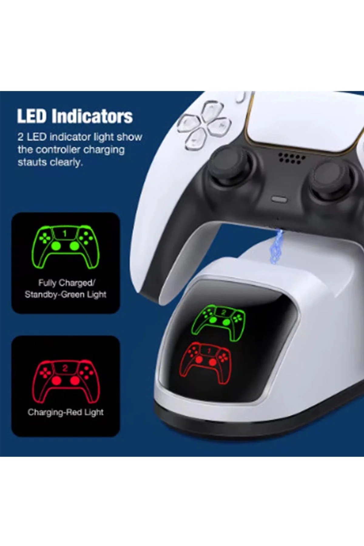 Ps5 Dualsense Şarj Istasyonu Playstation 5 Uyumlu Charging Statio