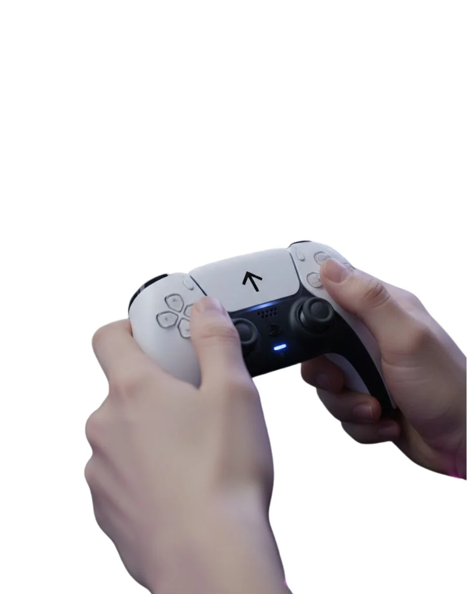 PS5 Kablosuz Oyun Kumandası - Titreşimli, Ergonomik ve Şarj Edilebilir