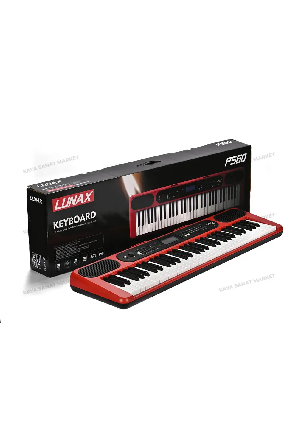 PS60 Bk 61 Tuş Hassasiyetli Org Siyah PS60 Bk 61 Tuş Hassasiyetli Org Siyah