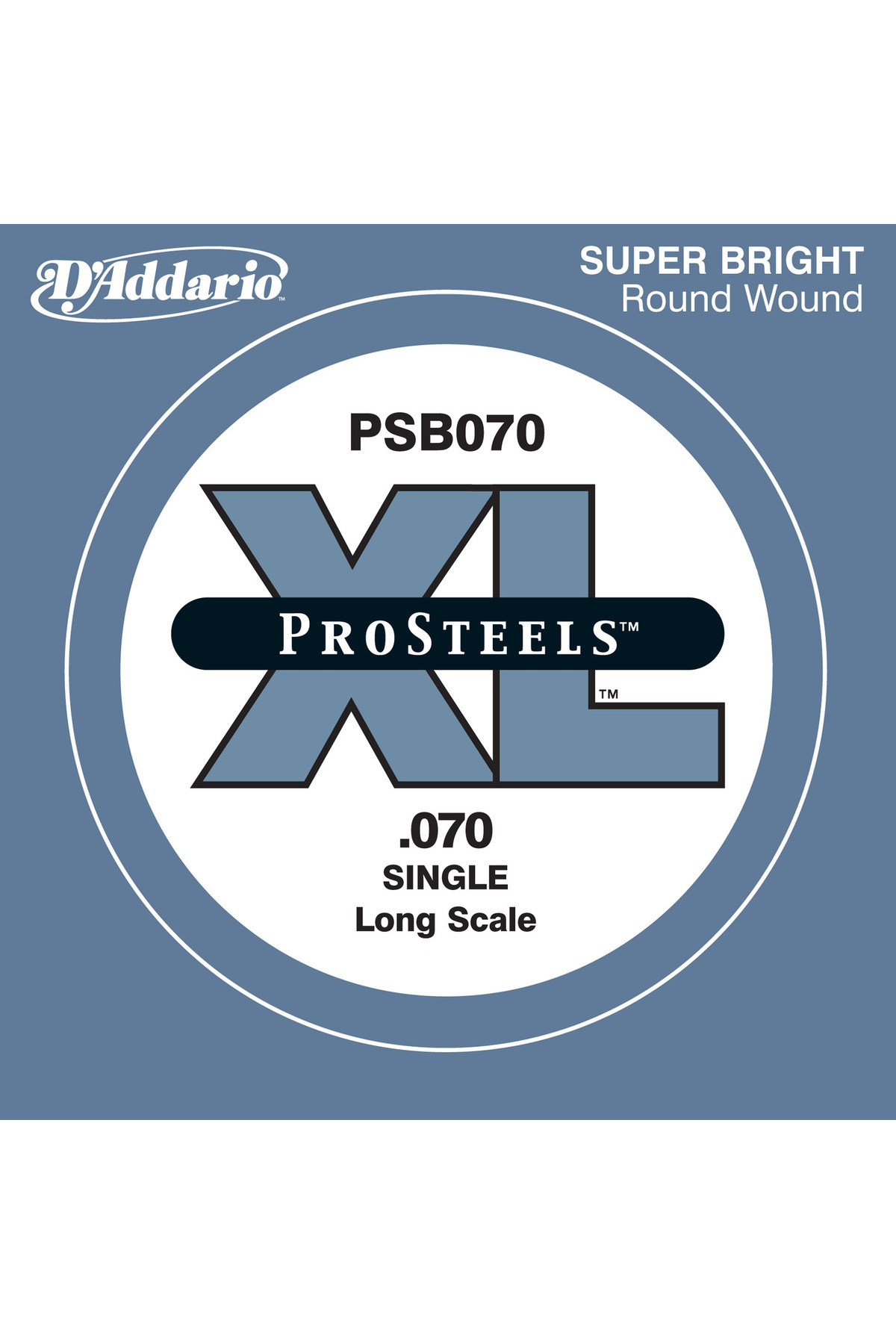 Daddario Psb070 Bas Gitar Tek Tel, (La), Pro Steels, 0.070 Gauge,