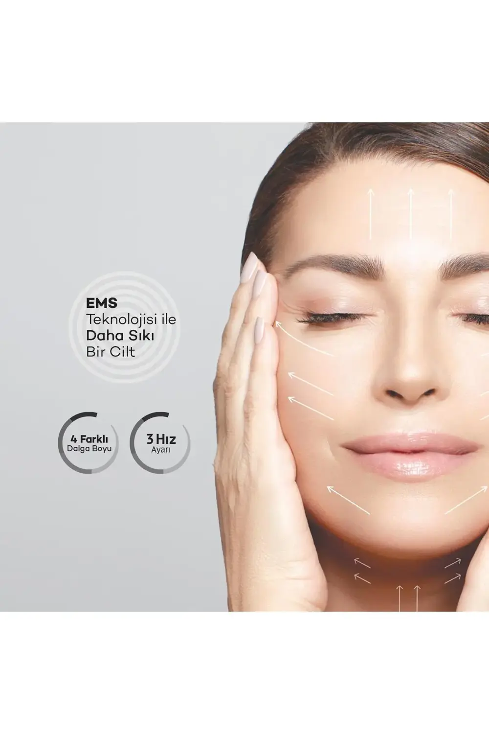 PSC68 Yüz ve Boyun Bakım Cihazı 4 Mod 3 Kademe Titreşimli Beyaz