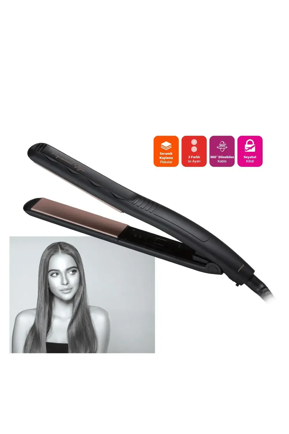 PSC71 Bella Shine Saç Düzleştirici – 200 °C Hızlı Isınma, Pürüzsü