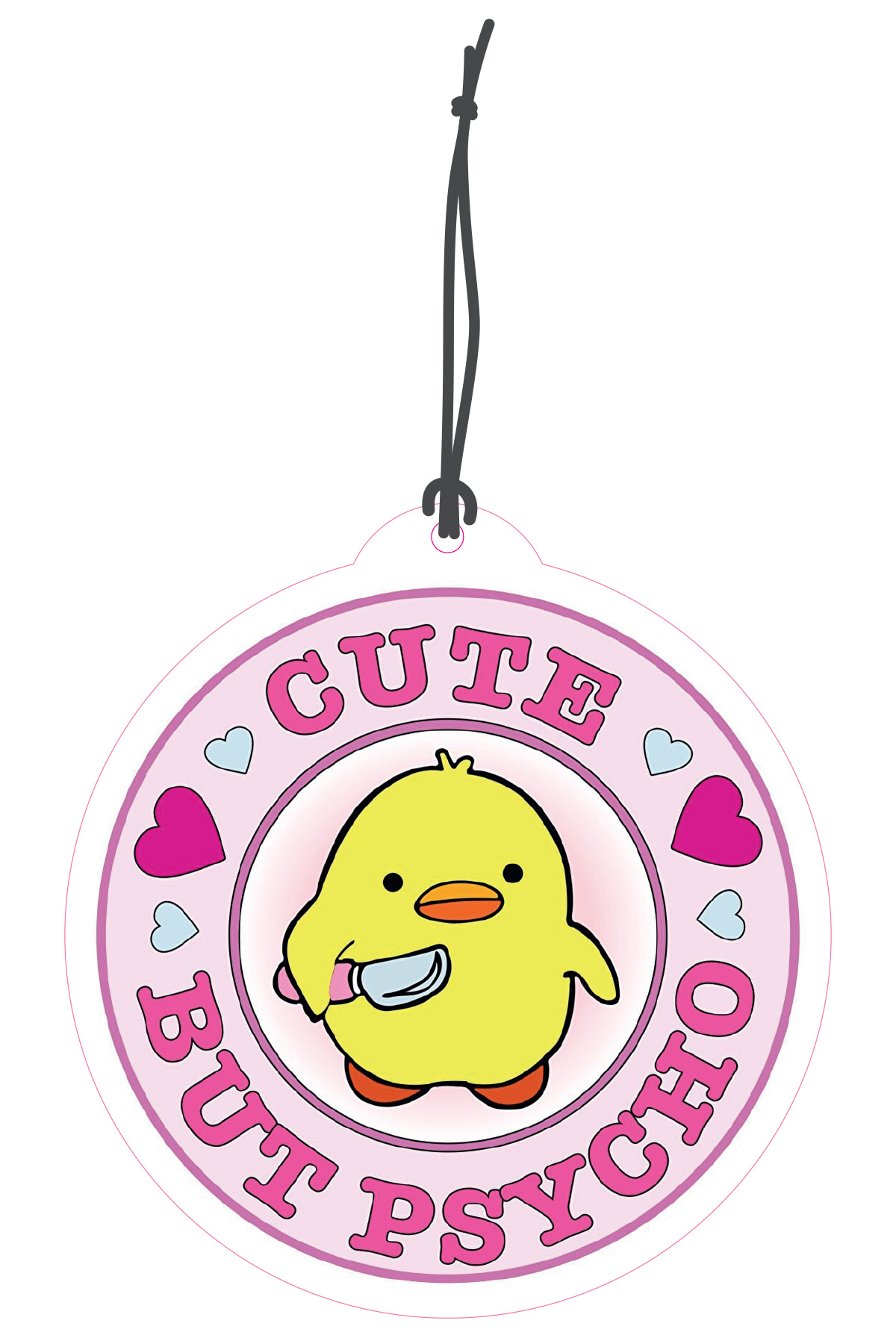 Psikopat Civciv Görselli Dekoratif Oto Kokusu ve Aksesuar Seti