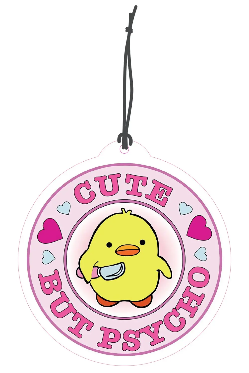 Psikopat Civciv Görselli Dekoratif Oto Kokusu ve Aksesuar Seti