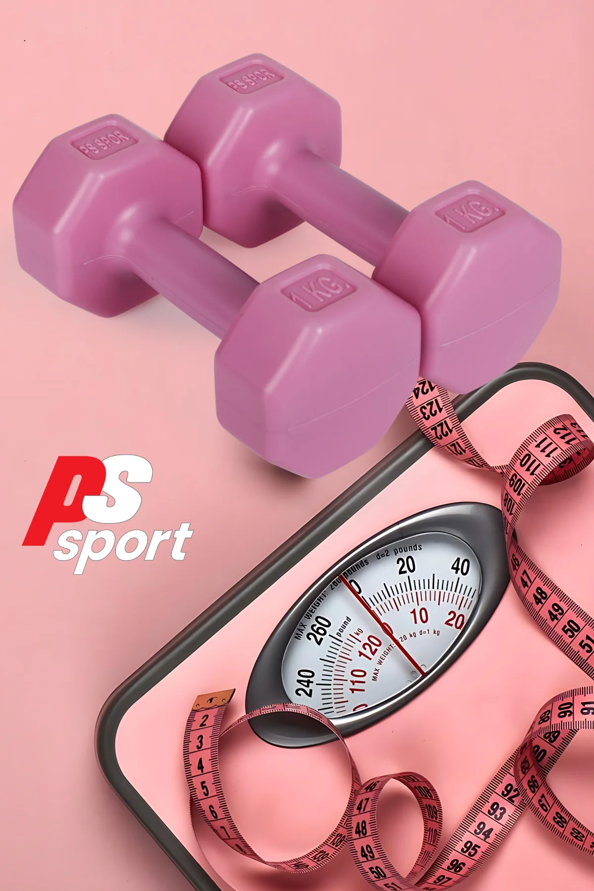 PSSPOR 2 X 1 PEMBE RENK DAMBIL SET + AYARLANABİLİR EL YAYI VE ATL