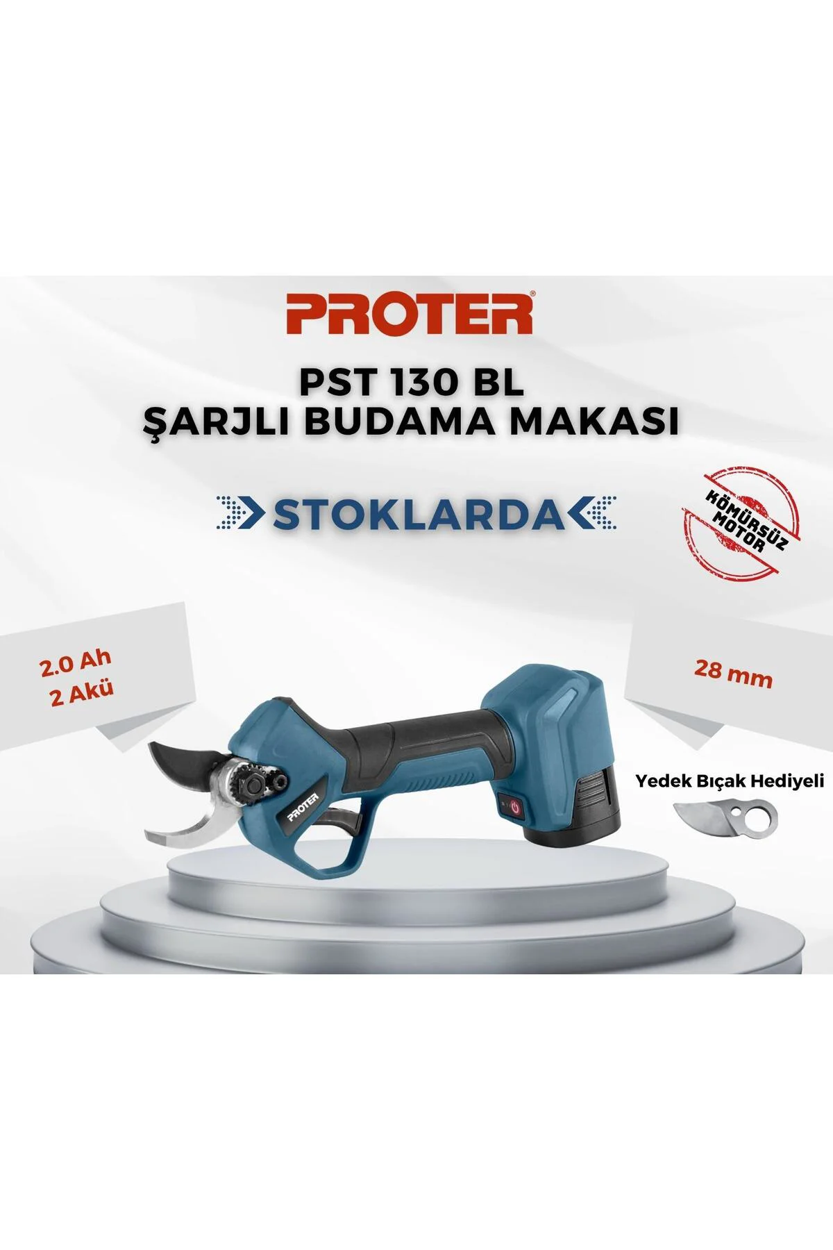 PST 130 BL ŞARJLI BUDAMA MAKASI