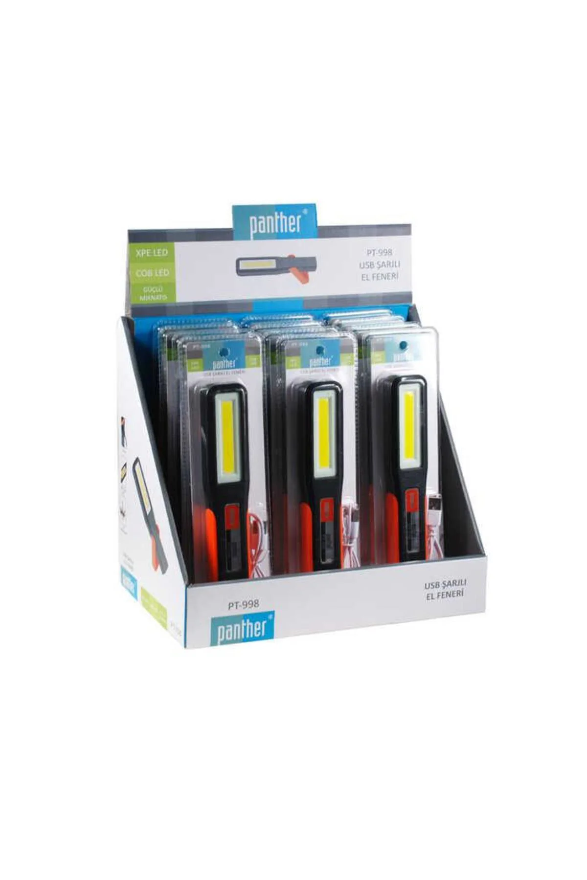 PT-998 XPE LED USB ŞARJLI EL FENERİ Fiyatı, Yorumları ve Özellikleri