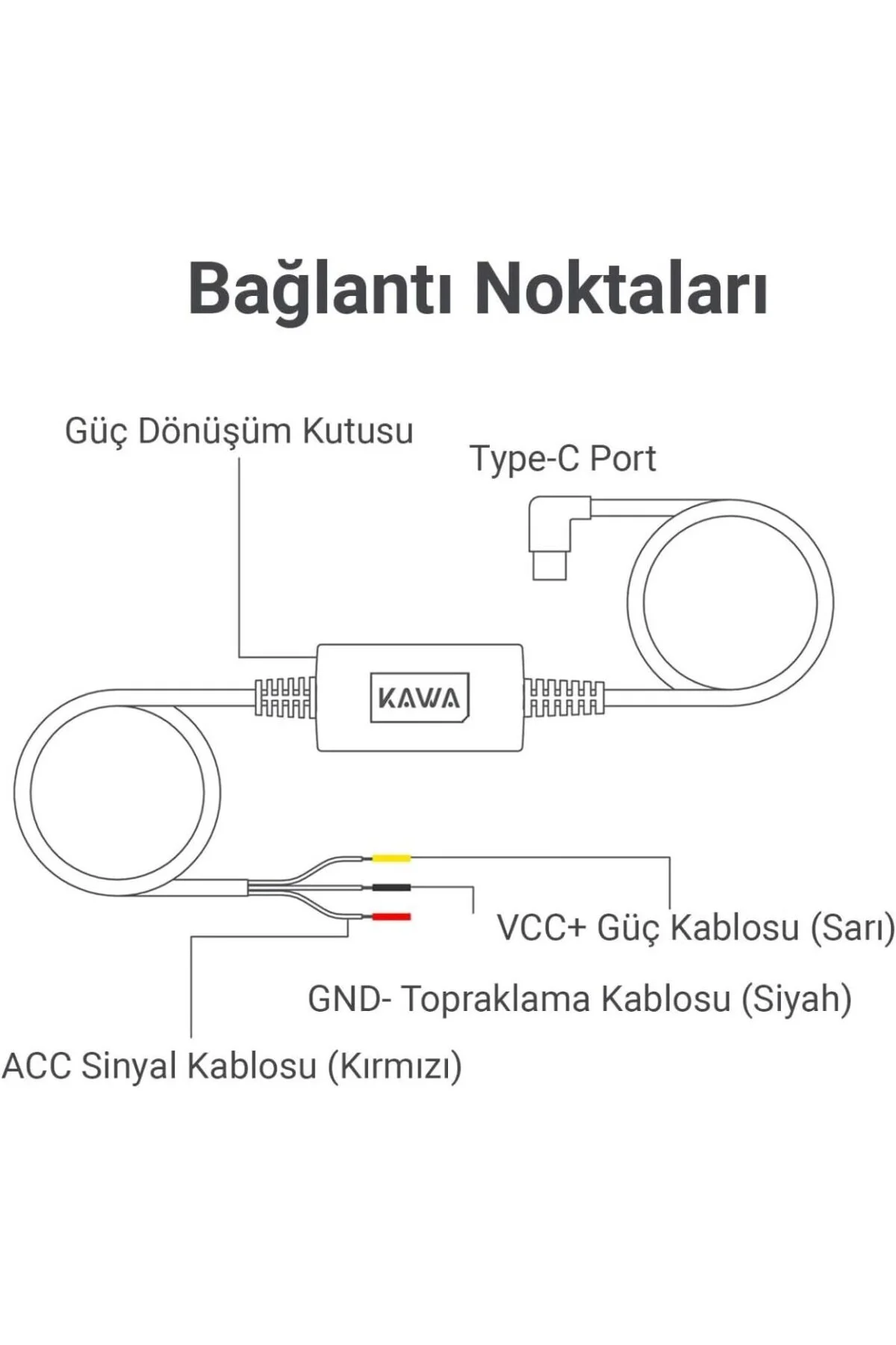 PT01 Mini 3 / D11 Uyumlu Type-C Park Modu Bağlantı Kiti Akü Sigor