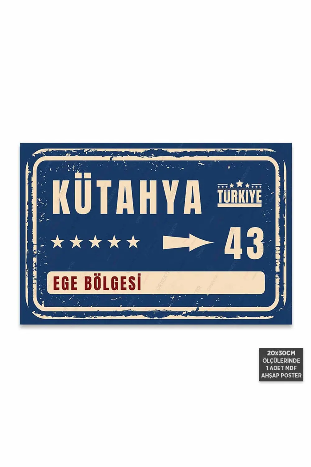 PT1118 - Kütahya Şehir Tabelası Retro Mdf Ahşap Poster (20x30cm) PT1118 - Kütahya Şehir Tabelası Retro Mdf Ahşap Poster (20x30cm)