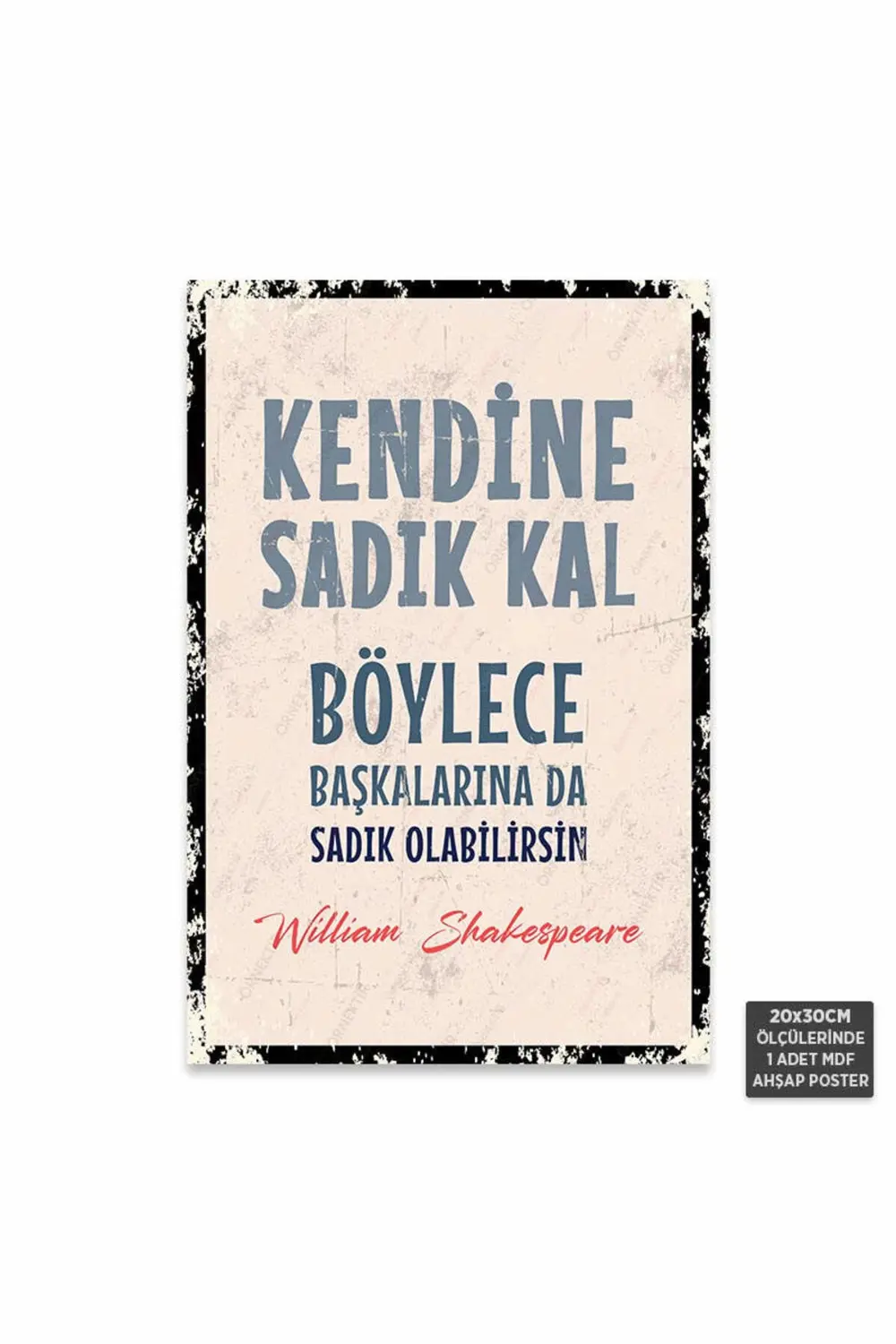 PT1237 - Türkçe Edebiyat Köşesi Retro Mdf Ahşap Poster (20x30cm)