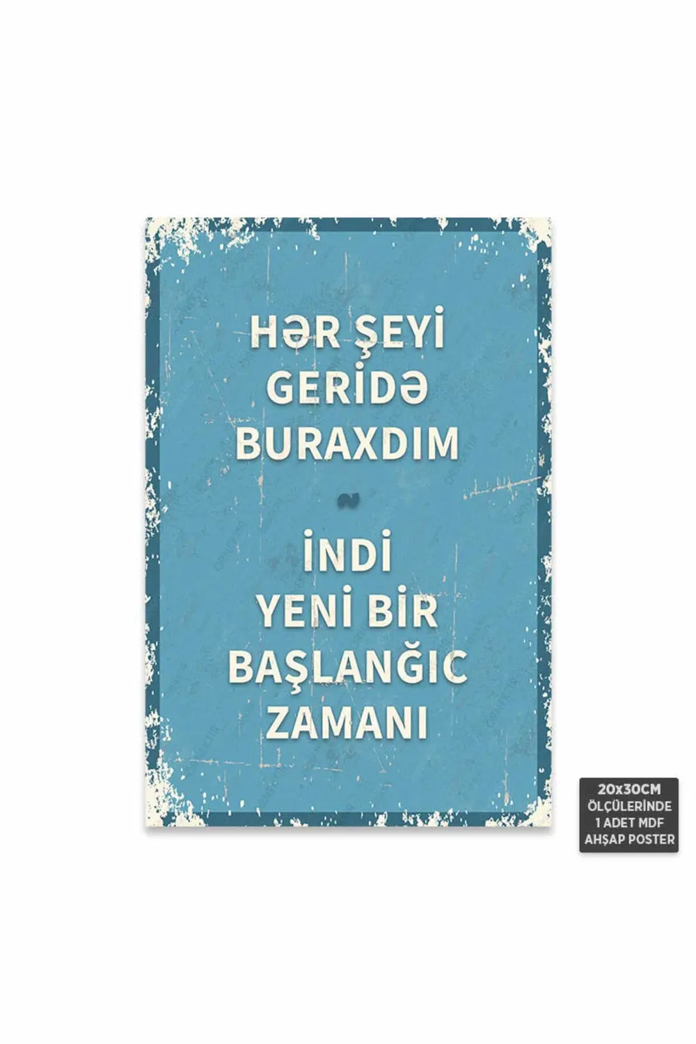 PT1248-AZE - Her Şeyi Geride Bıraktım Azerbaycan Türkçesi Retro M