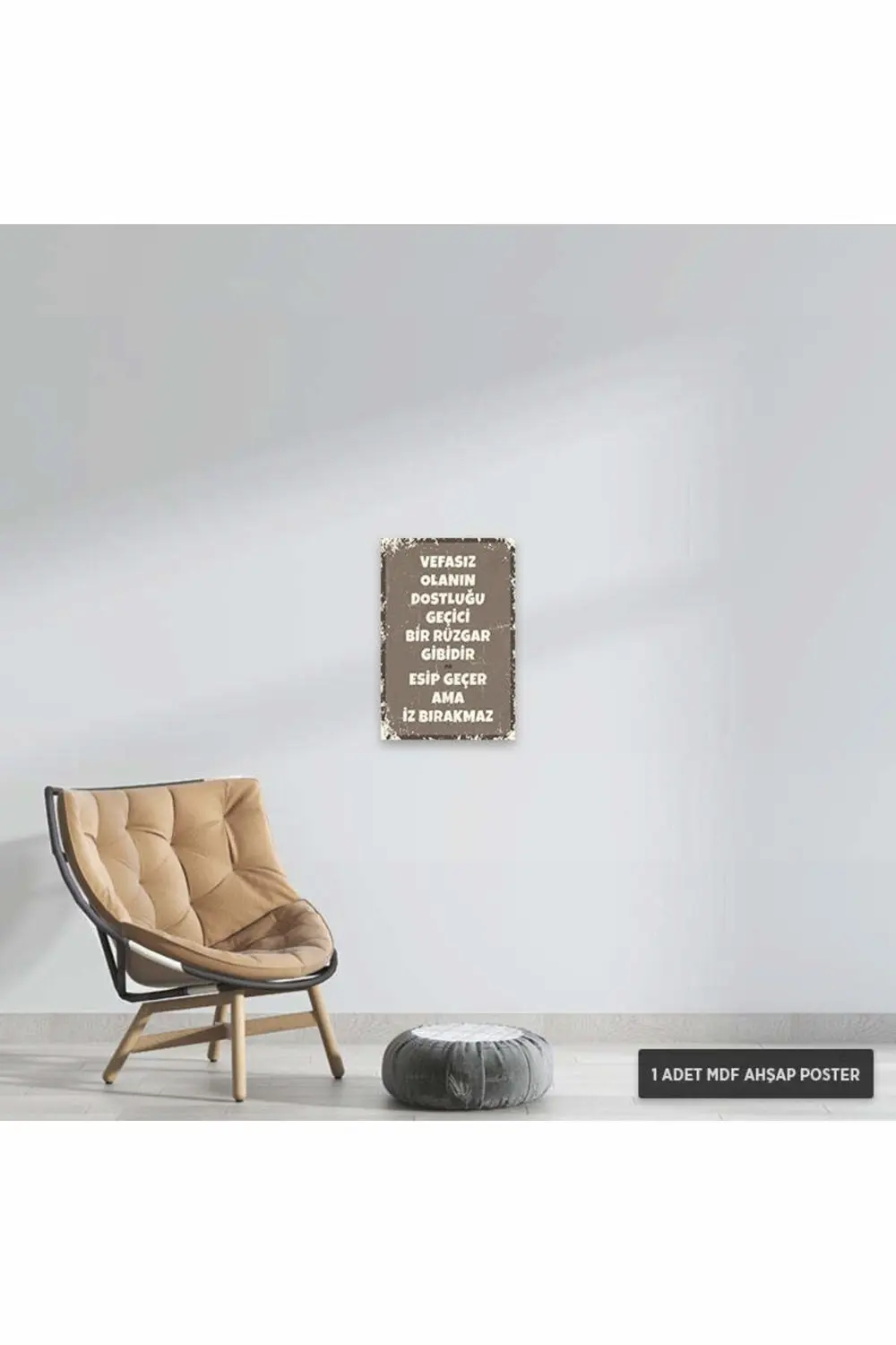 PT1250 - Vefasız Olanın Dostluğu Retro Mdf Ahşap Poster (20x30cm)