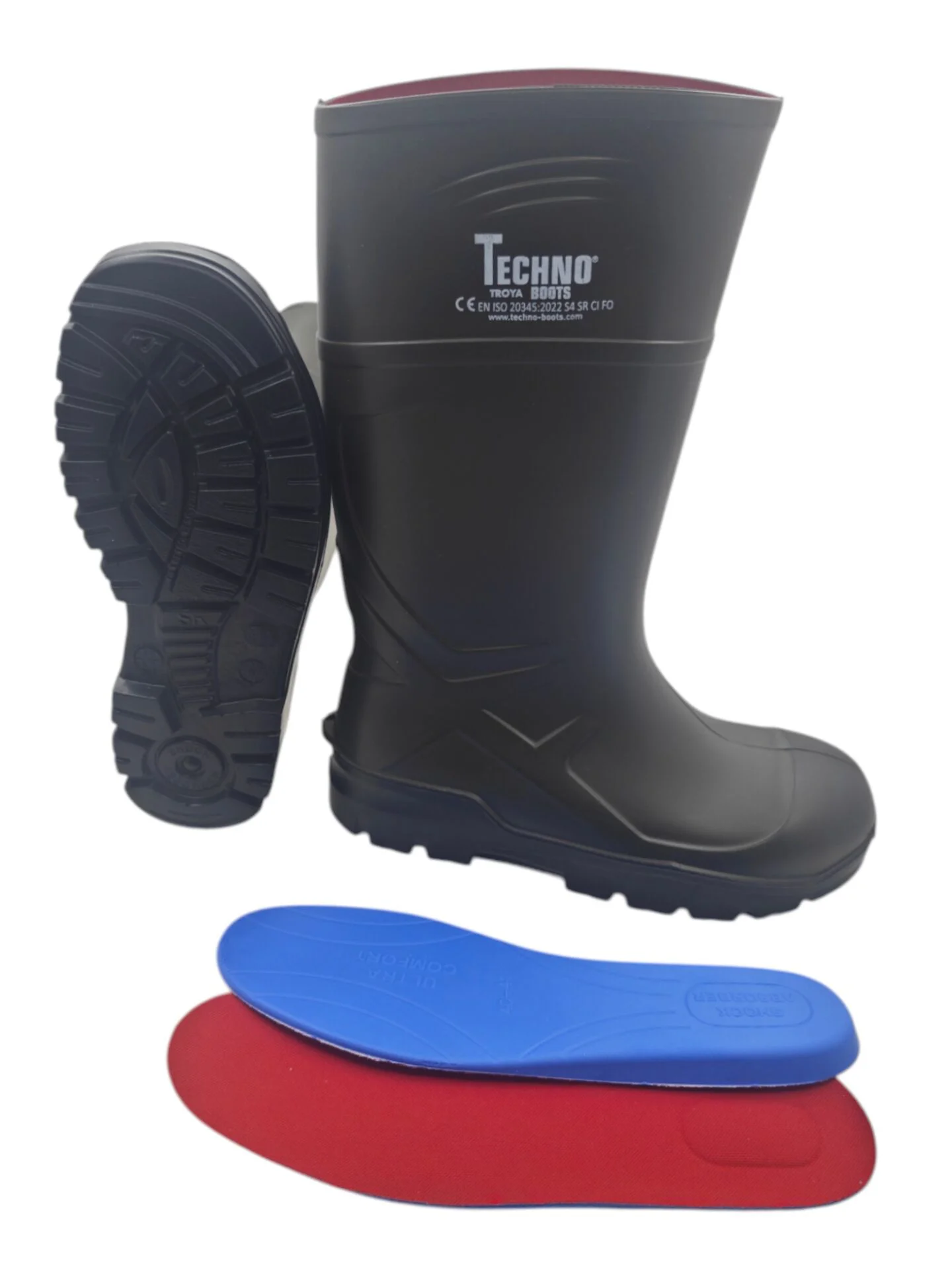 PU015440   Techno Boots Troya Çelik Burunlu PU Çizme S4 - 40