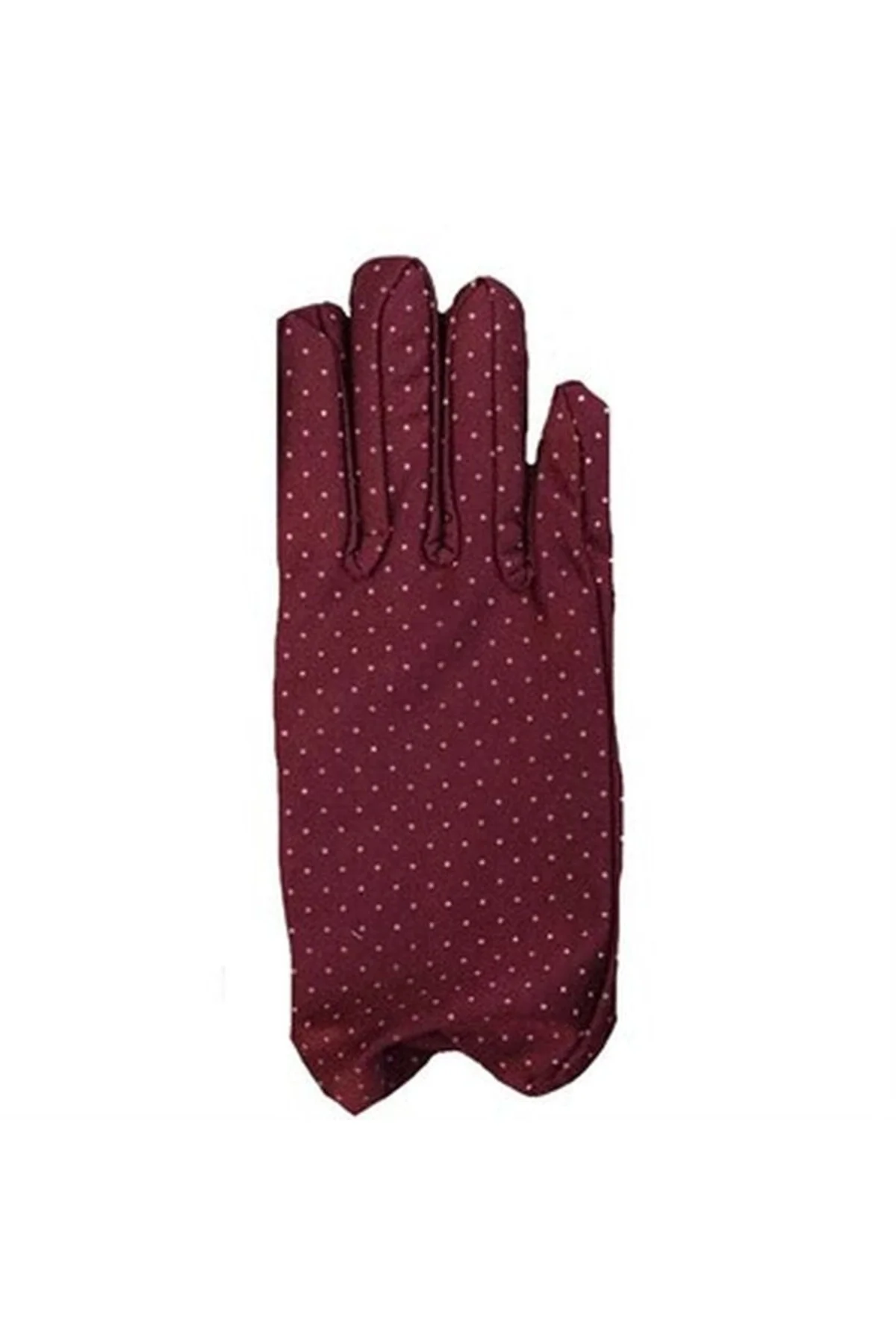 Puanlı Bordo Renkli Çocuk Eldiveni Rahat Kullanım - Görsel 2