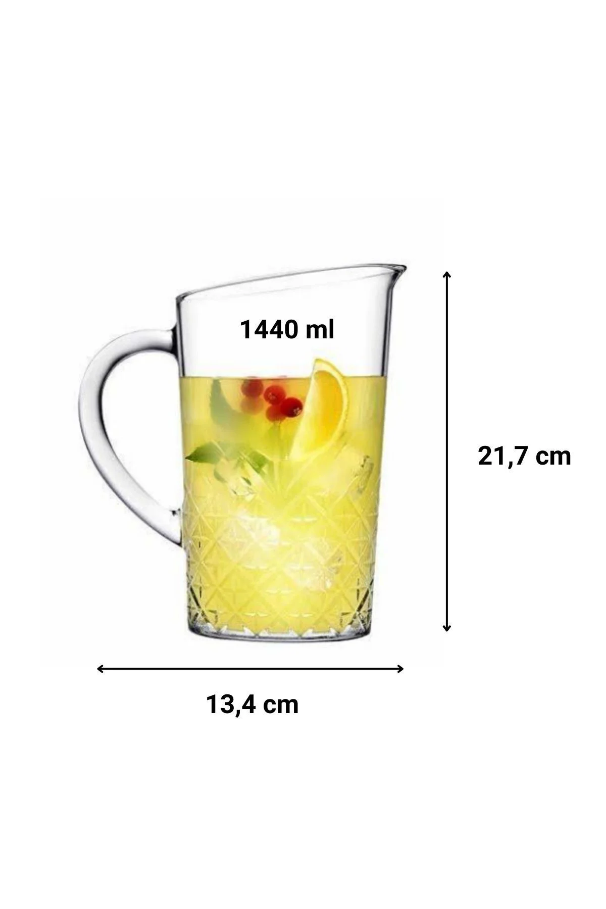 Pub Timeless Kokteyl Seti– 6’lı Uzun Bardak + 1 Sürahi + 1 Bar Ka