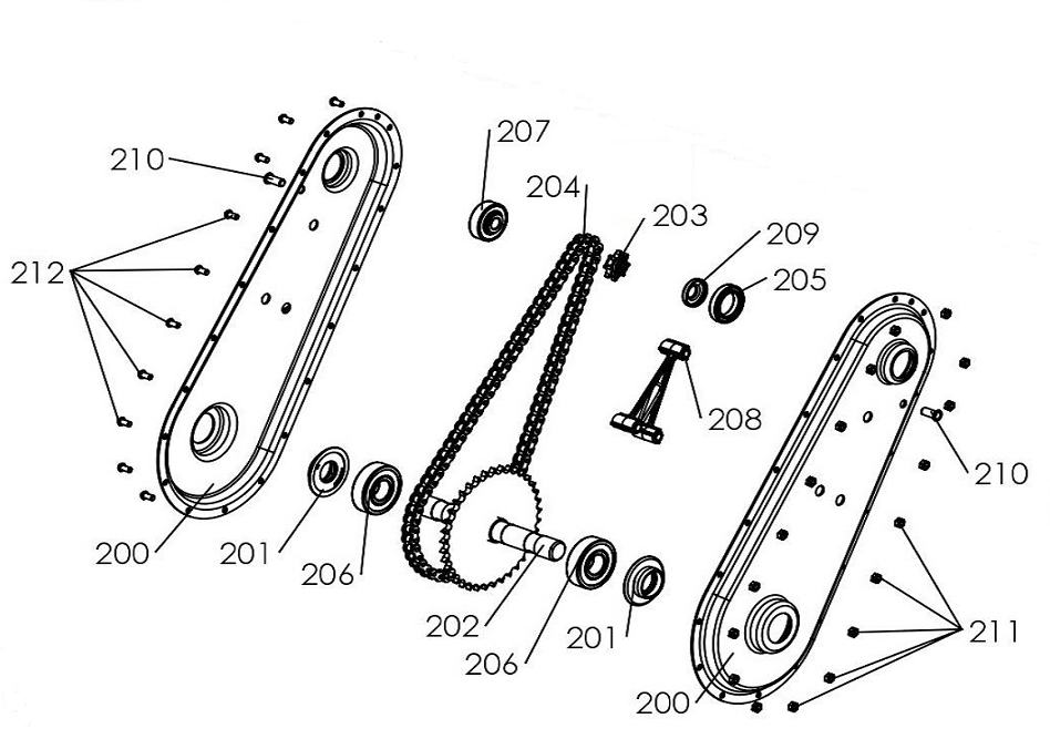Pubert Vario Büyük Zincir Dişlisi No - 202