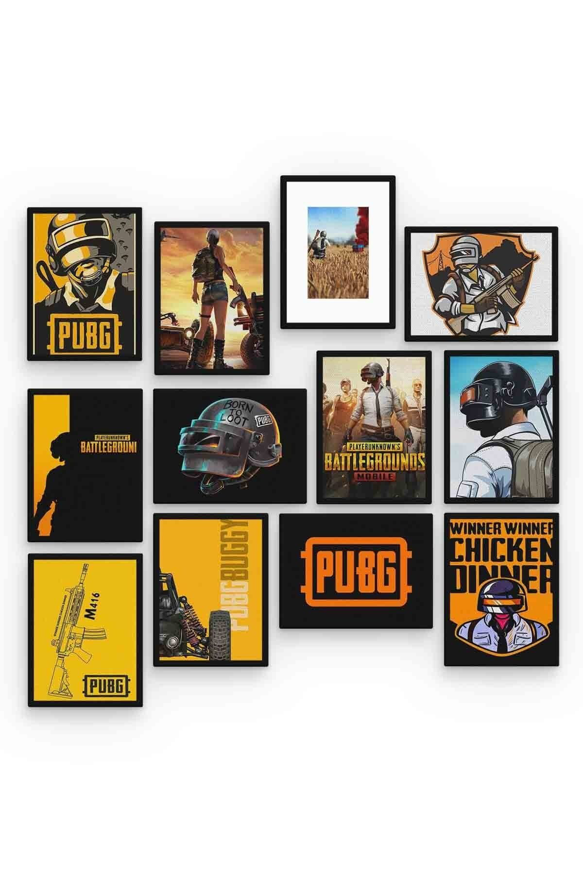 Pubg 12 Parça Mdf (ahşap) Tablo Ofis Boyu 