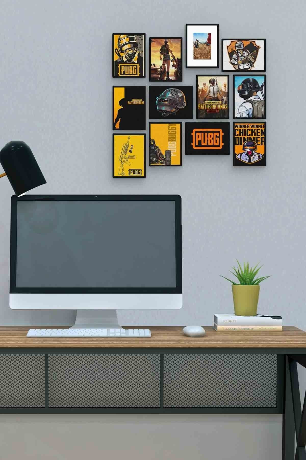 Pubg 12 Parça Mdf (ahşap) Tablo Ofis Boyu 