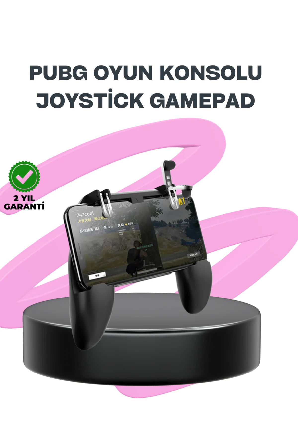 Pubg Mobile İçin Tetikleyicili Joystickli Telefon Gamepadi