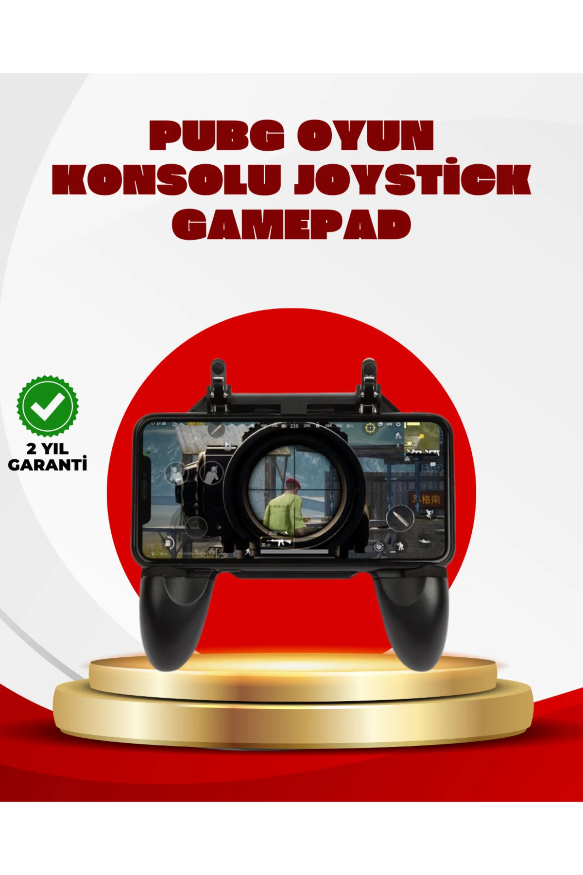 PUBG Mobile Uyumlu Joystick ve Parmak li Oyun Gamepadi