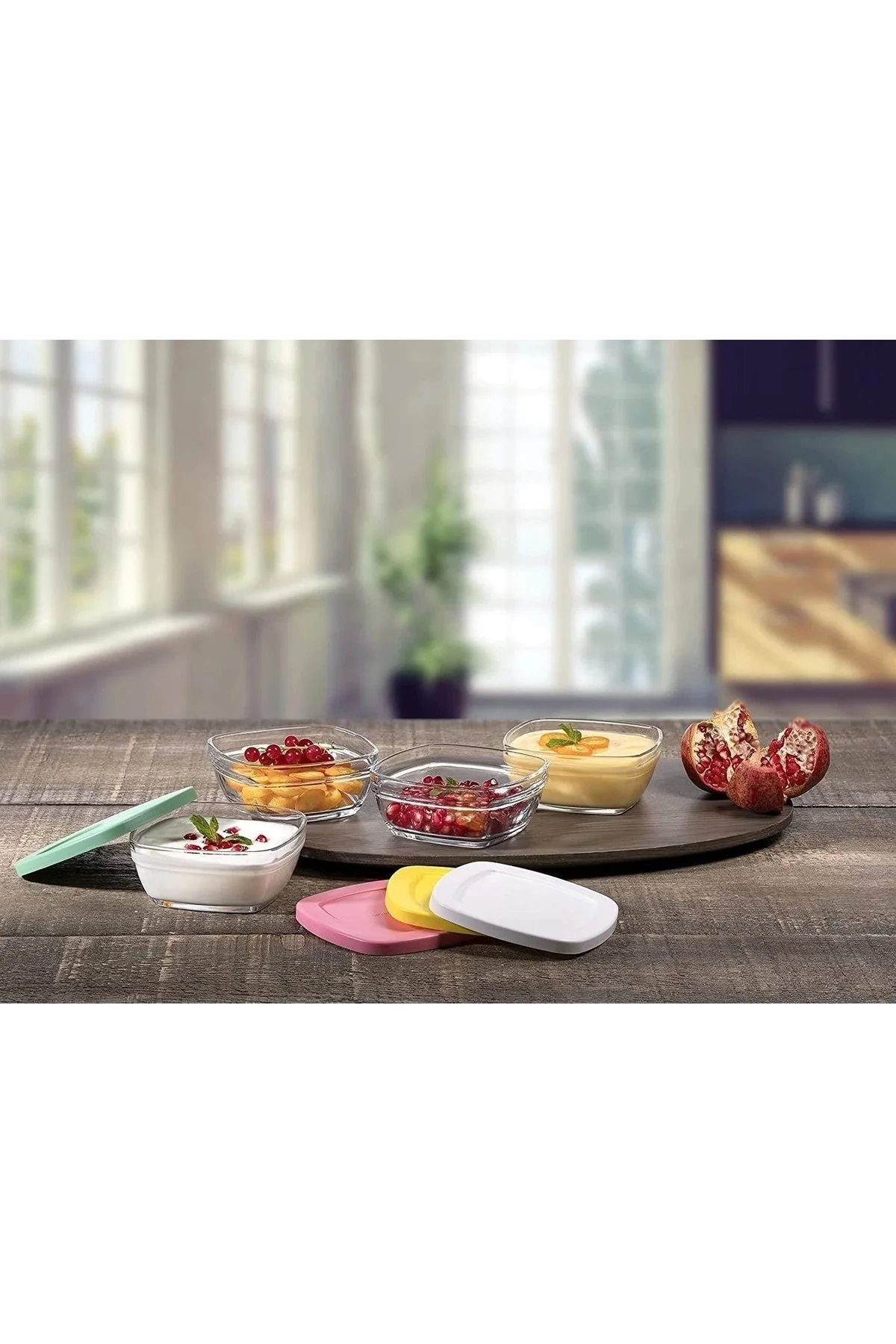 Pudding 4'lü Saklama Kabı - Renkli Kapaklı Fma07093 Fiyatı, Yorumları ve Özellikleri