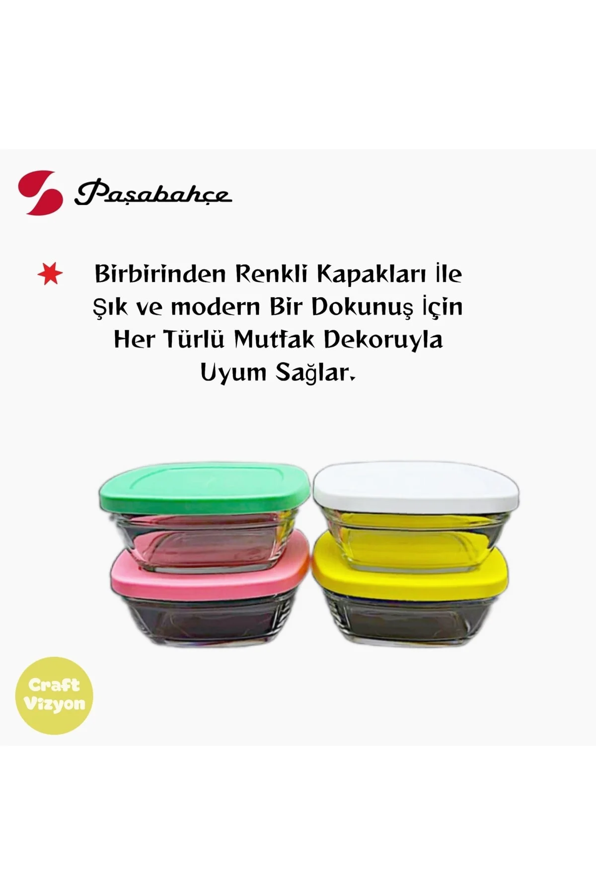 Pudding Silikon Kapaklı Cam Saklama Kabı 4'lü Kahvaltılık Fiyatı, Yorumları ve Özellikleri