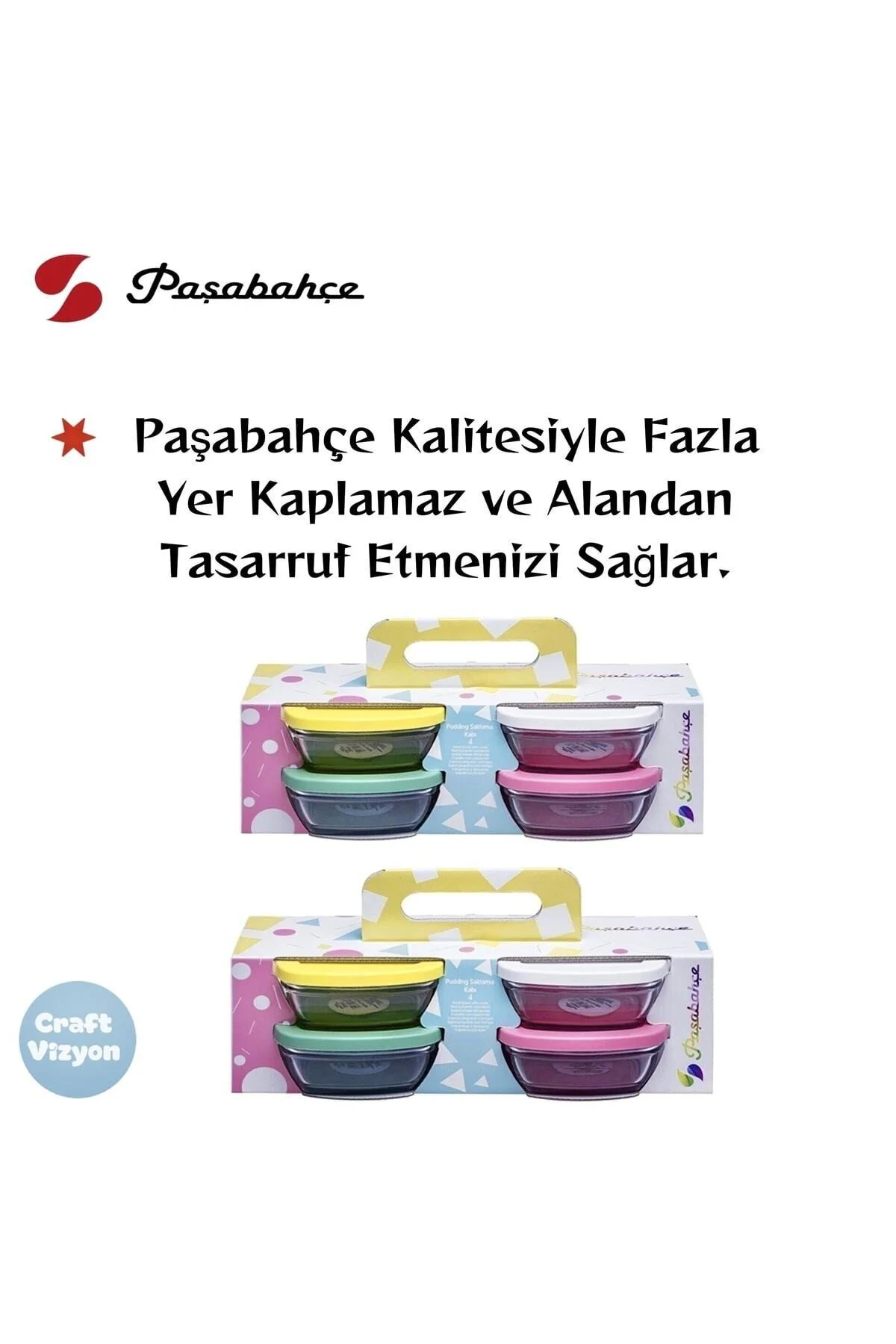 Pudding Silikon Kapaklı Cam Saklama Kabı 8'li Kahvaltılık 310cc. Fma07093 Fiyatı, Yorumları ve Özellikleri