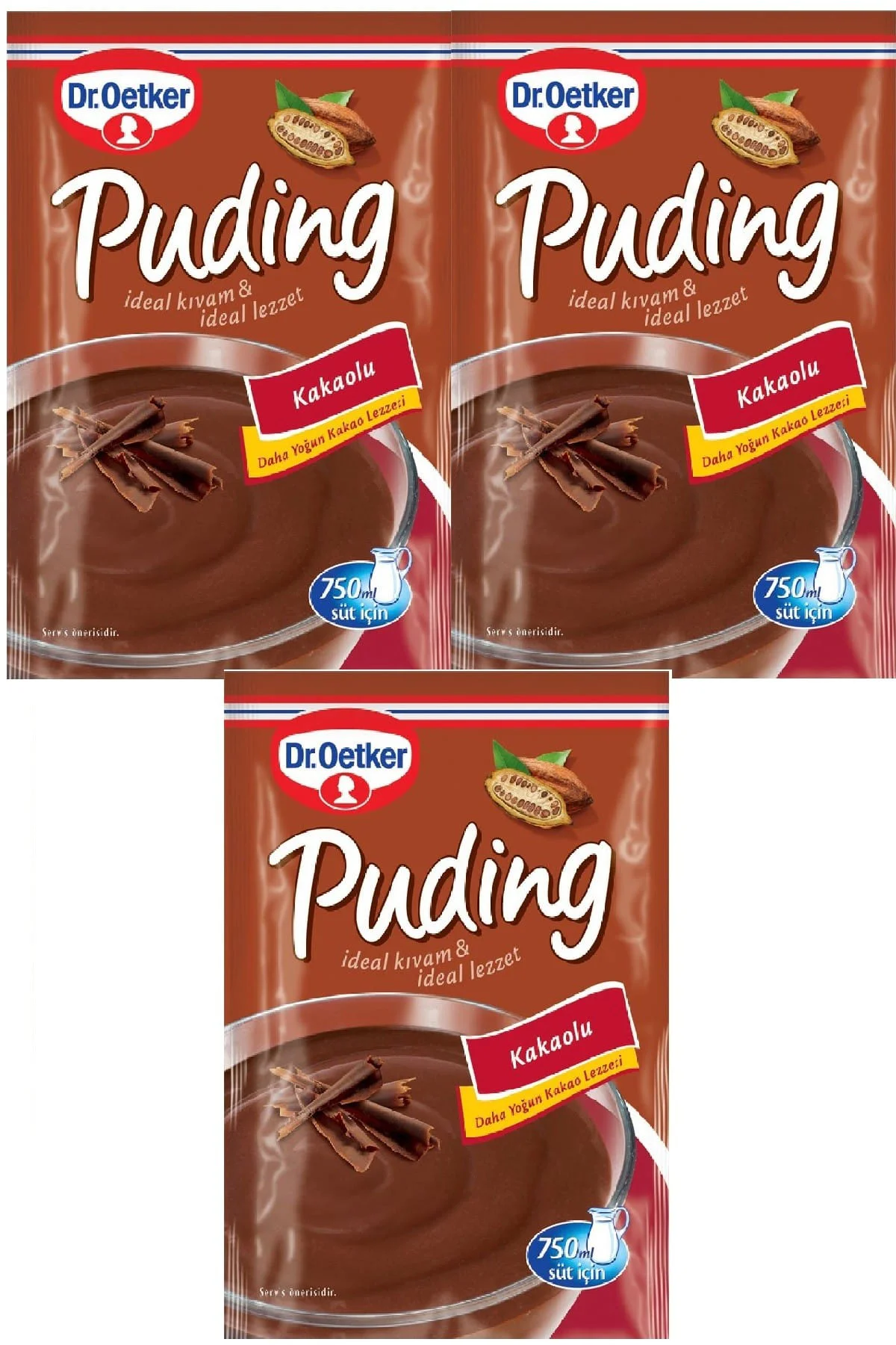 Puding Kakaolu 125 gr x 3 Adet