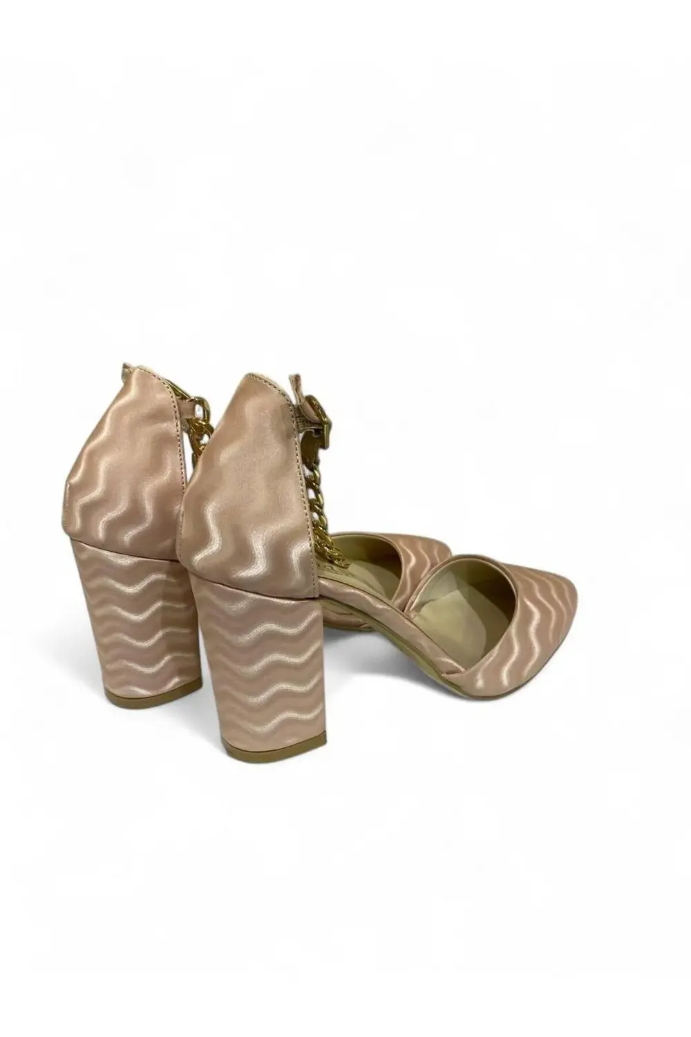 Pudra Dalgalı t 8.5'cm Topuklu Kadın Ayakkabı 36-37-38-39-40 Numa