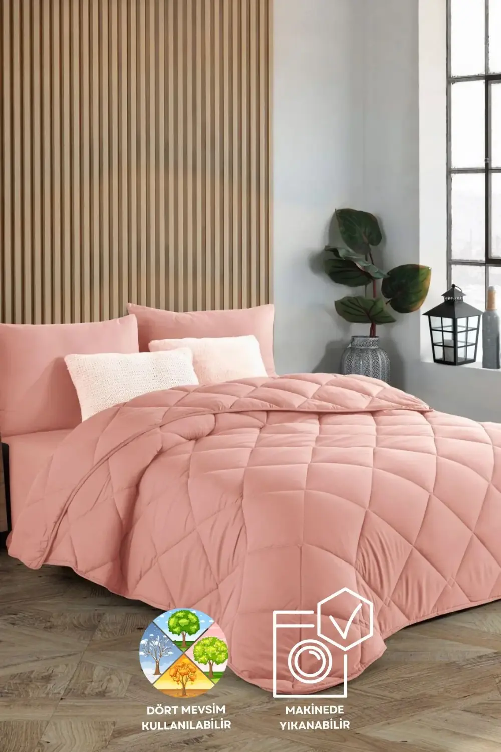 Pudra Soft Slikon Yorgan Tek Kişilik 155*215