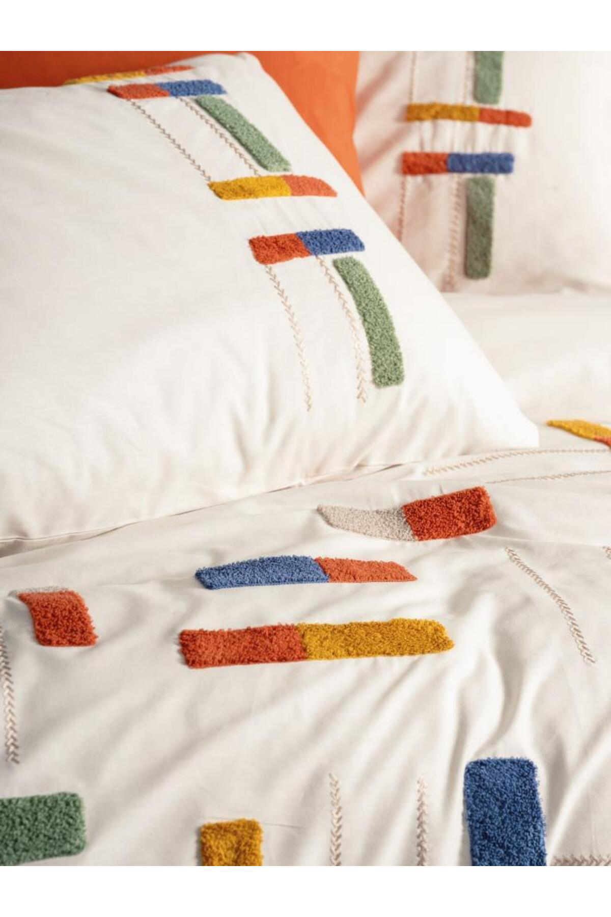 Neysekivar Puff Nakışlı Ranforce Çift Kişilik Nev Takımı Katy Tarçın