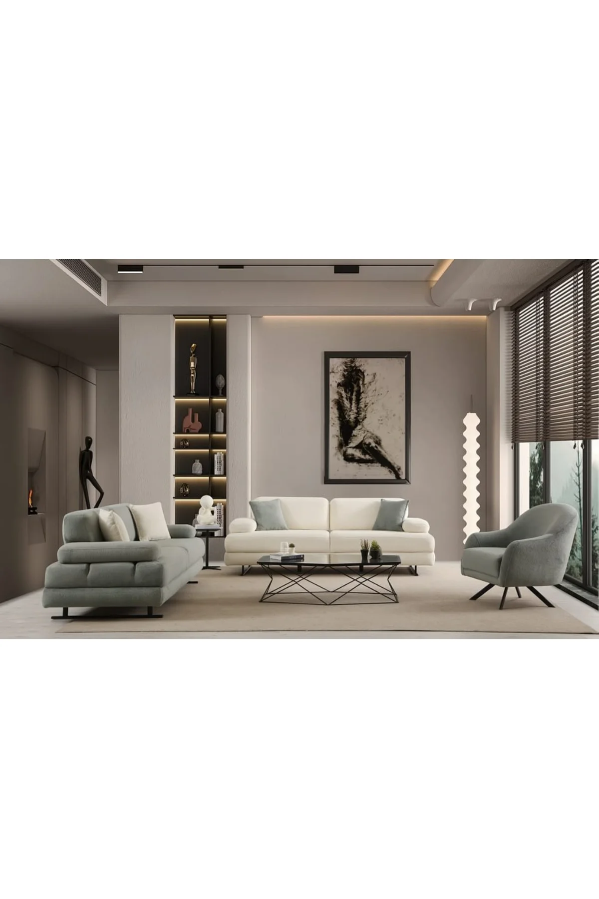 Puffin koltuk takımı(3-3-1)