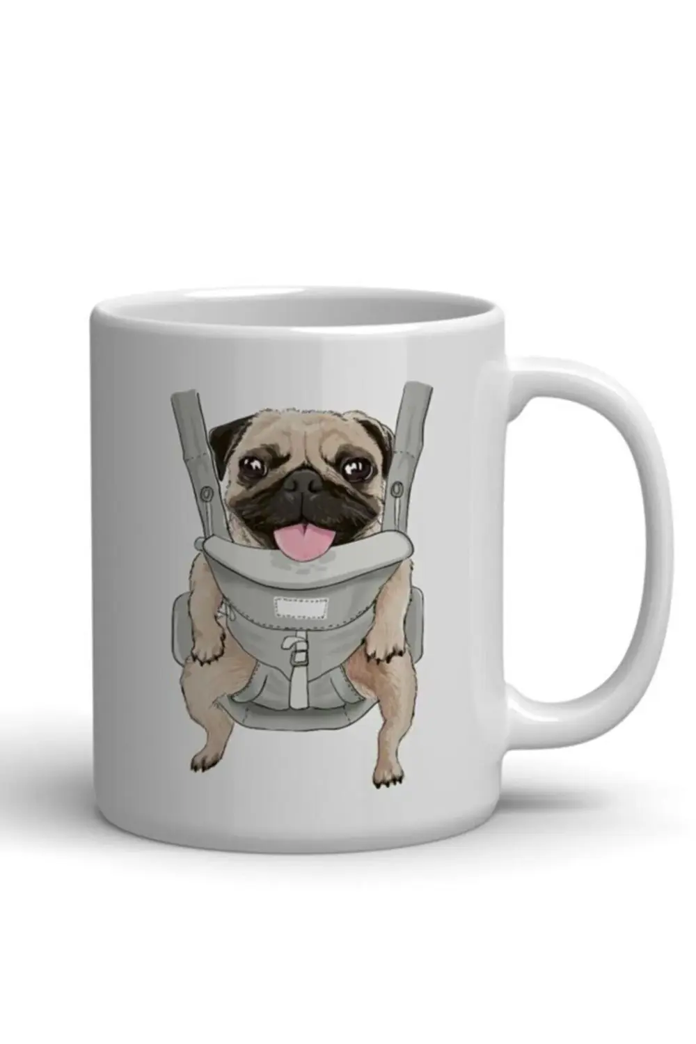 Pug Köpek Baskılı Bardak