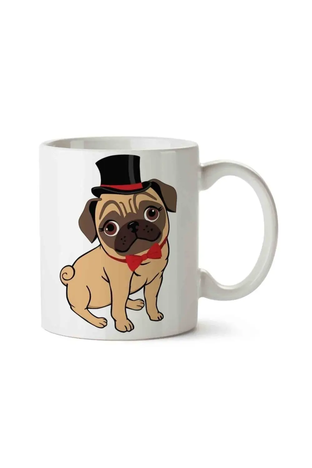 Pug Puppy Canidae Toy Dog Köpek Porselen Kupa Bardak