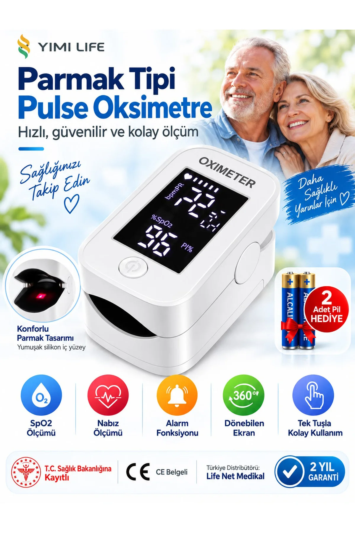 Pulse Oksimetre Parmak Tipi Ym103 Pulse Oksimetre Parmak Tipi Ym103
