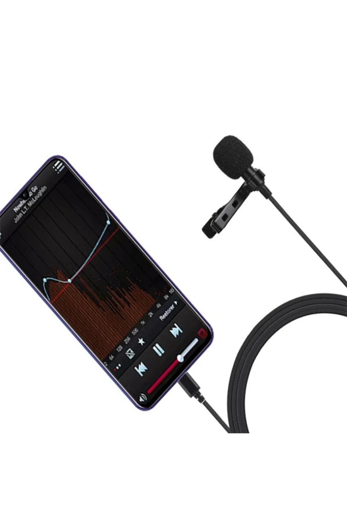 Puluz Type-C Profesyonel Telefon Youtuber Yaka Mikrofonu 1.5M-1852 Puluz Type-C Profesyonel Telefon Youtuber Yaka Mikrofonu 1.5M-1852