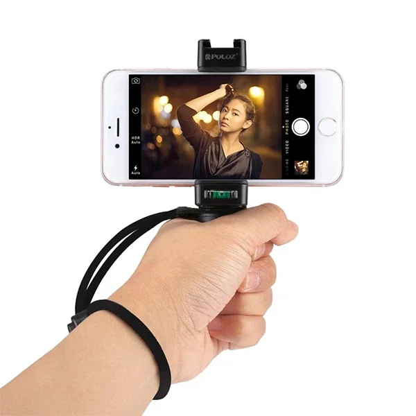 PULUZ Video Grip Telefon Elde Tutucu+ Bileklik Tripod Adaptörü-1852 PULUZ Video Grip Telefon Elde Tutucu+ Bileklik Tripod Adaptörü-1852