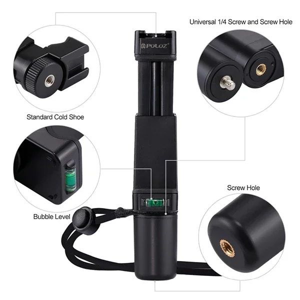 PULUZ Video Grip Telefon Elde Tutucu+ Bileklik Tripod Adaptörü-1852 PULUZ Video Grip Telefon Elde Tutucu+ Bileklik Tripod Adaptörü-1852
